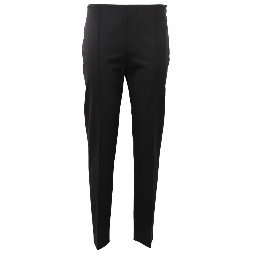 0418AF pantalone donna MAXMARA black wool trouser woman