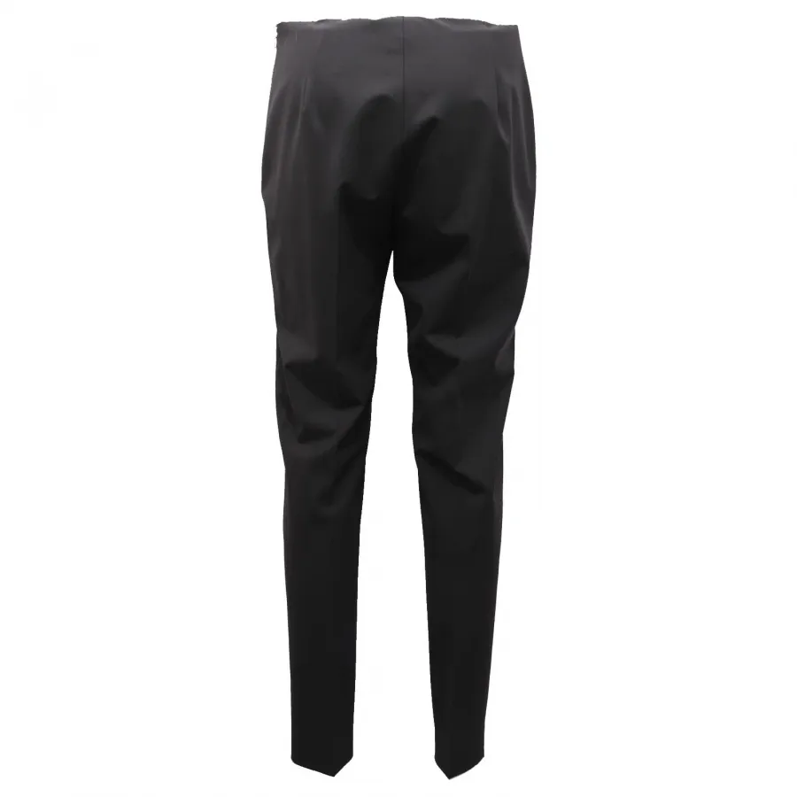 0418AF pantalone donna MAXMARA black wool trouser woman