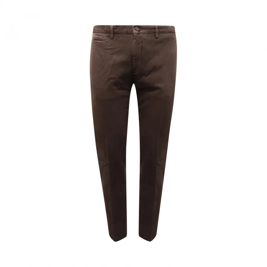 1560AV PANTALONE UOMO BRIGLIA SLIM MAN TROUSERS BROWN