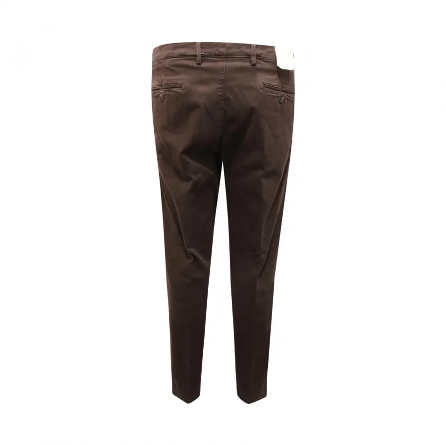 1560AV PANTALONE UOMO BRIGLIA SLIM MAN TROUSERS BROWN