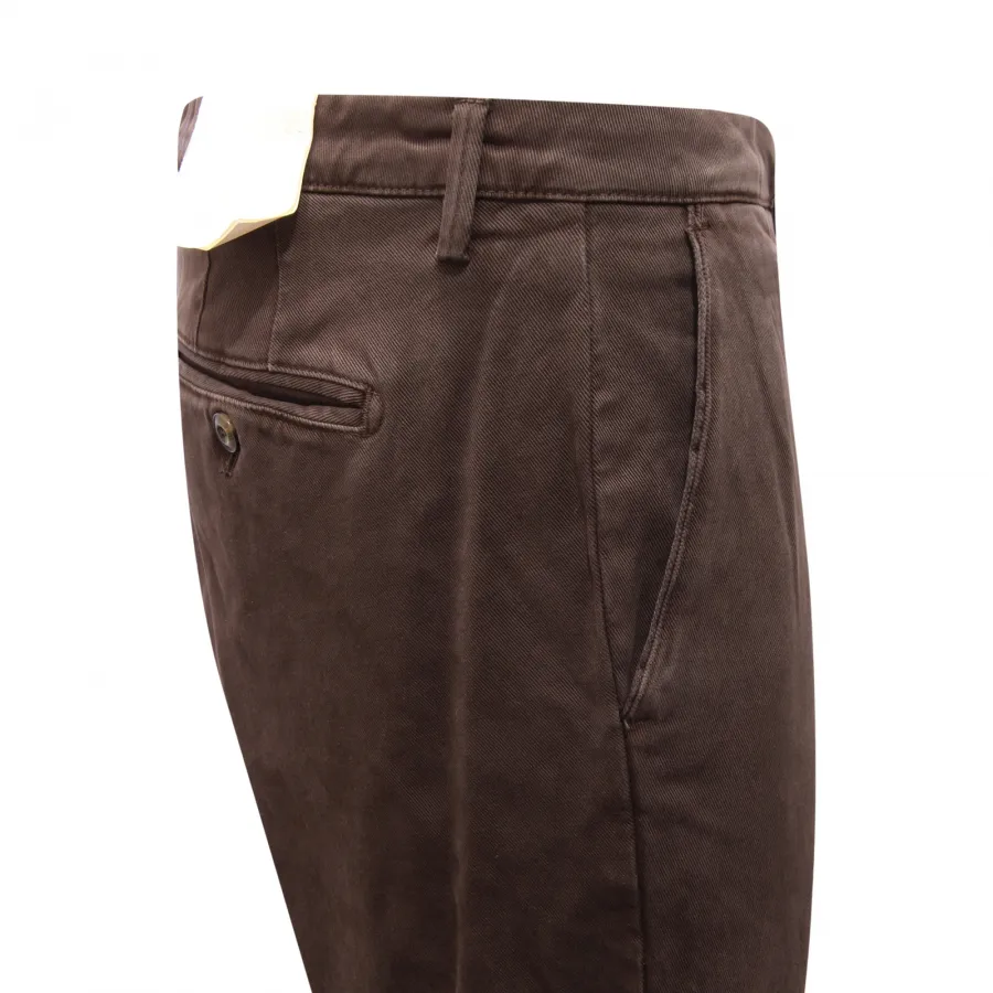 1560AV PANTALONE UOMO BRIGLIA SLIM MAN TROUSERS BROWN