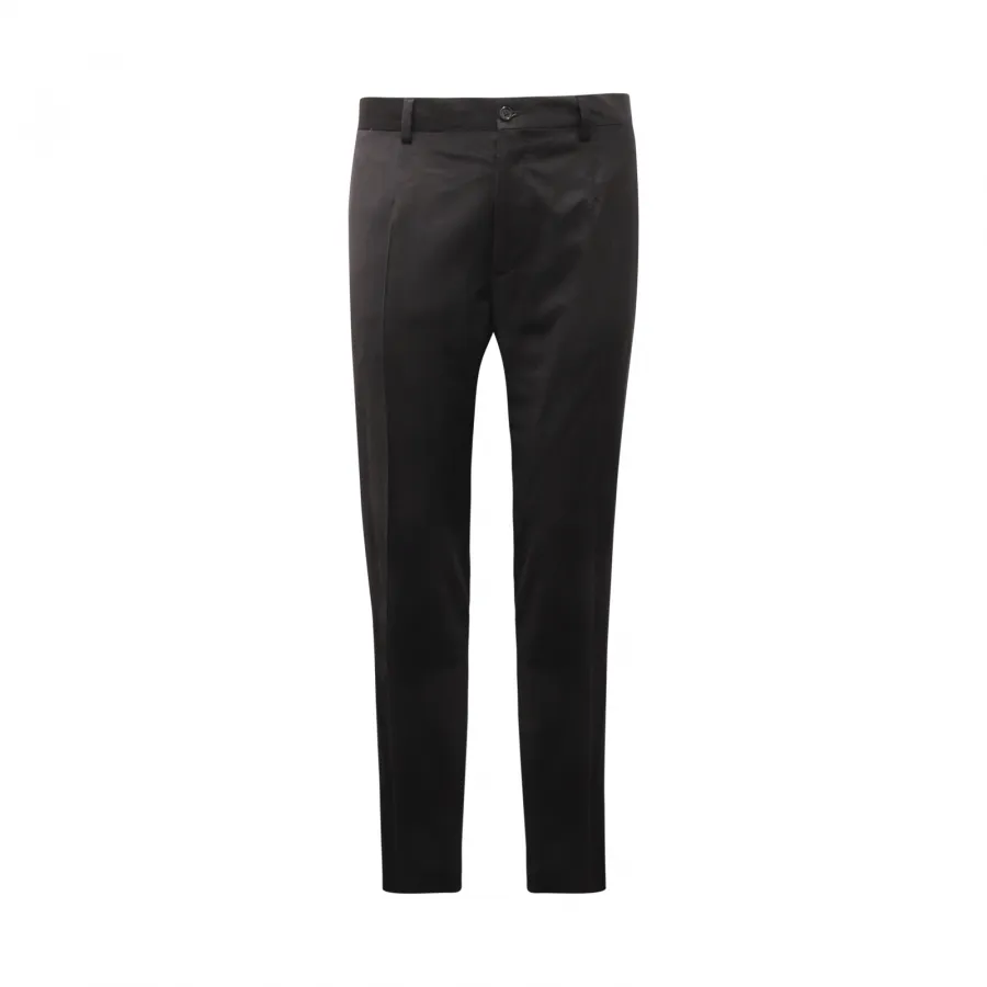 3777AT pantalone uomo DOLCE&GABBANA man wool trousers black