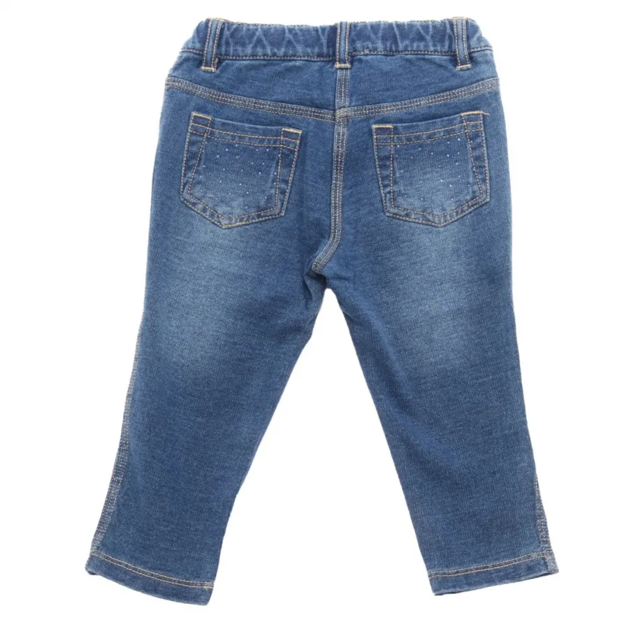 3791AL pantalone bimba girl MONNALISA kids sweatpants blue