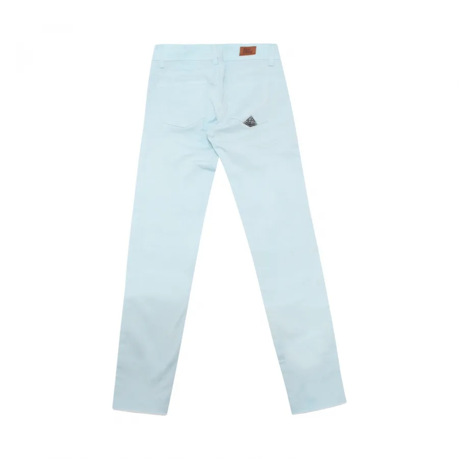 5078AQ pantalone bimba ROY ROGERS STRETCH girl kids trousers turquoise