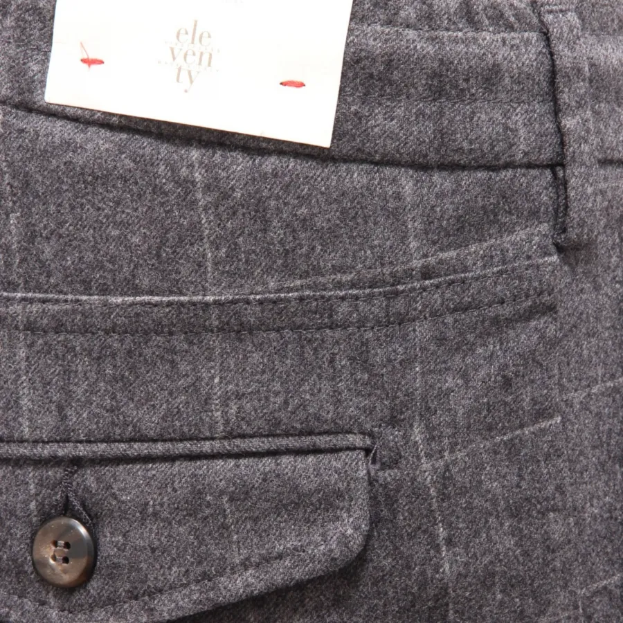 5193AL pantalone uomo ELEVENTY man wool trouser grey