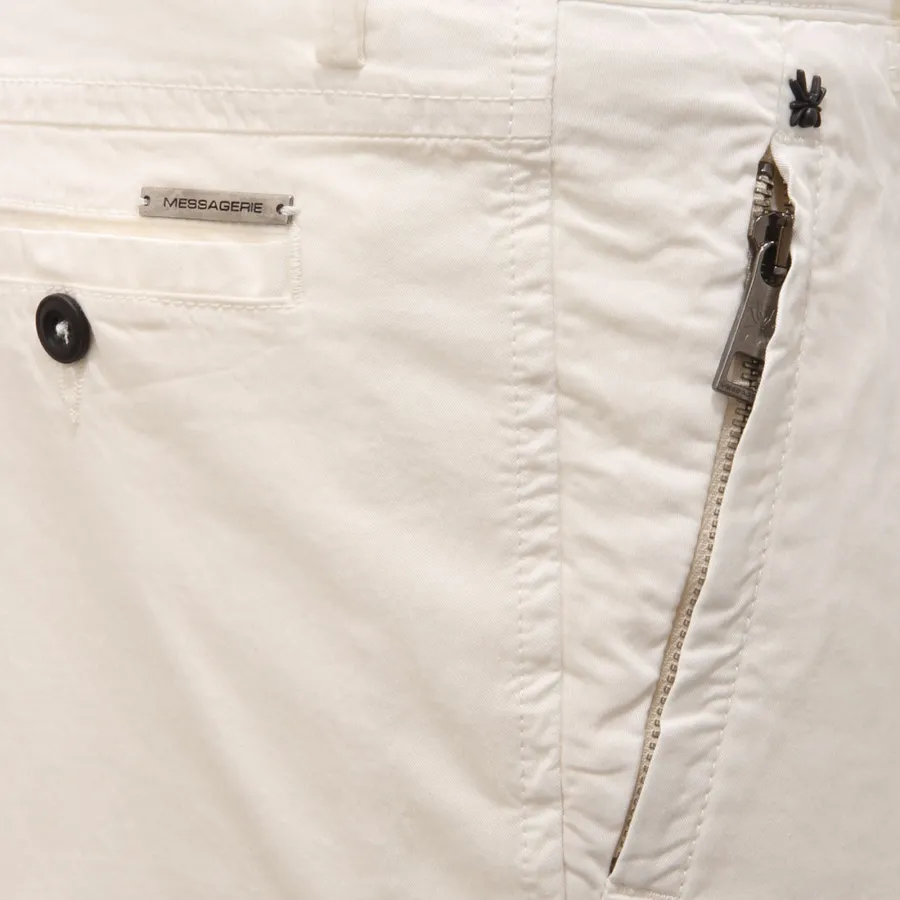 5567AE pantalone uomo MESSAGERIE off-white cotton trouser man