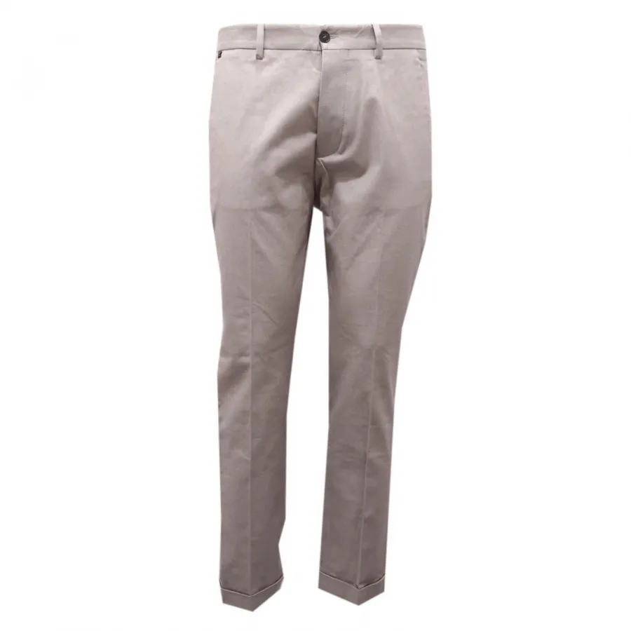 8825AG pantalone uomo MESSAGERIE grey cotton trouser man