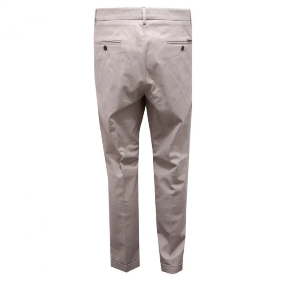 8825AG pantalone uomo MESSAGERIE grey cotton trouser man