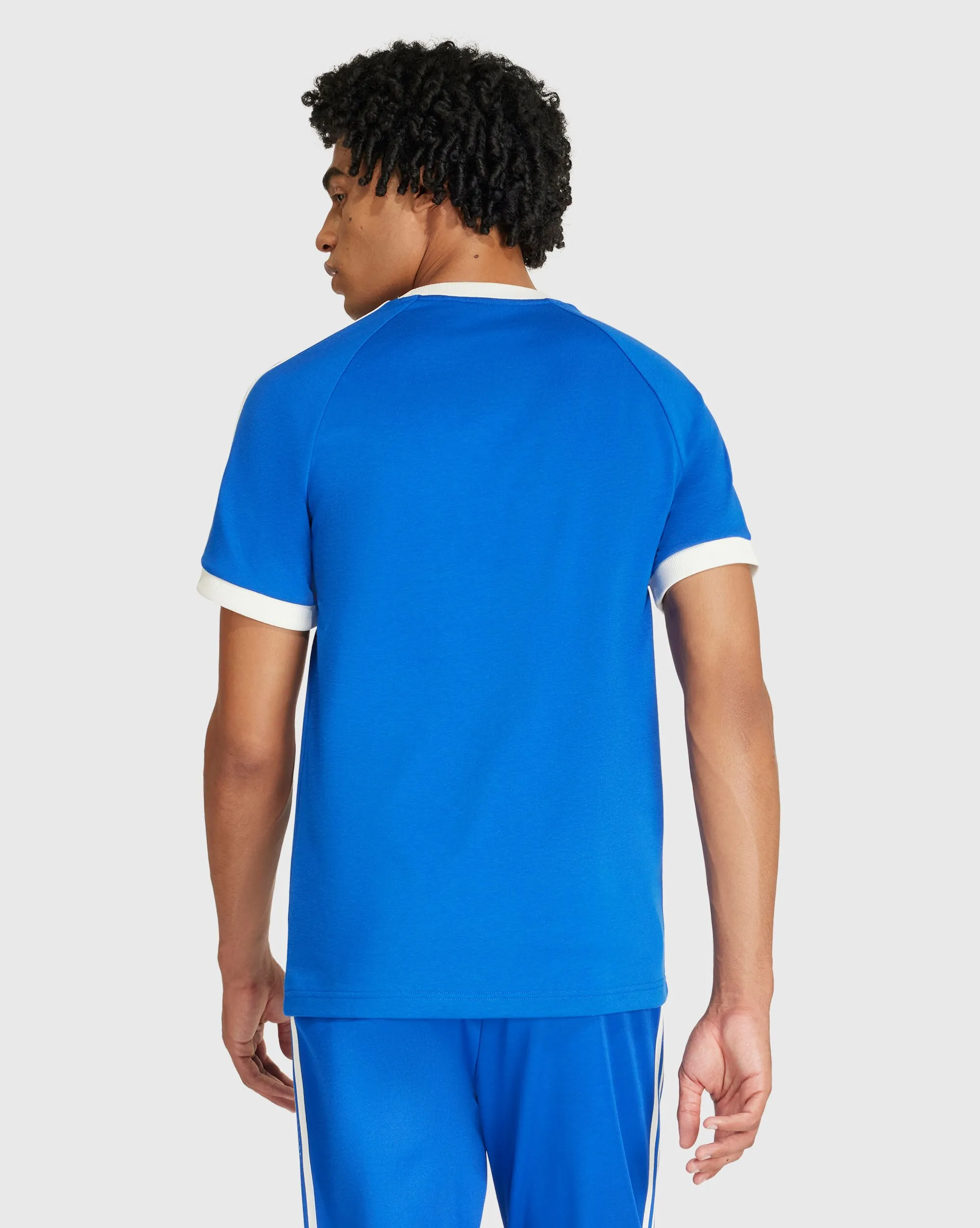 Adidas Italia T-Shirt Adicolor Classics 3-Stripes Blu Uomo