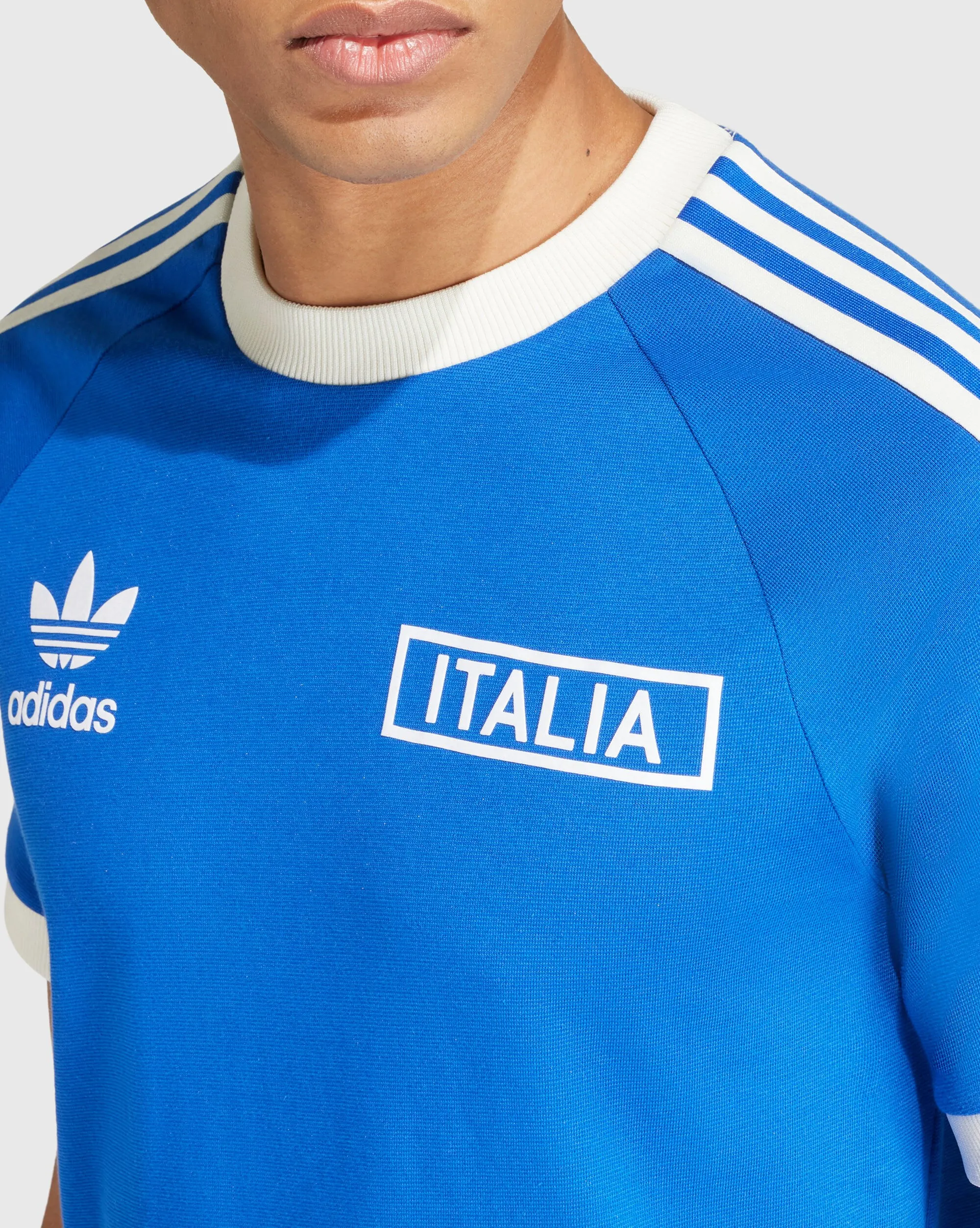 Adidas Italia T-Shirt Adicolor Classics 3-Stripes Blu Uomo