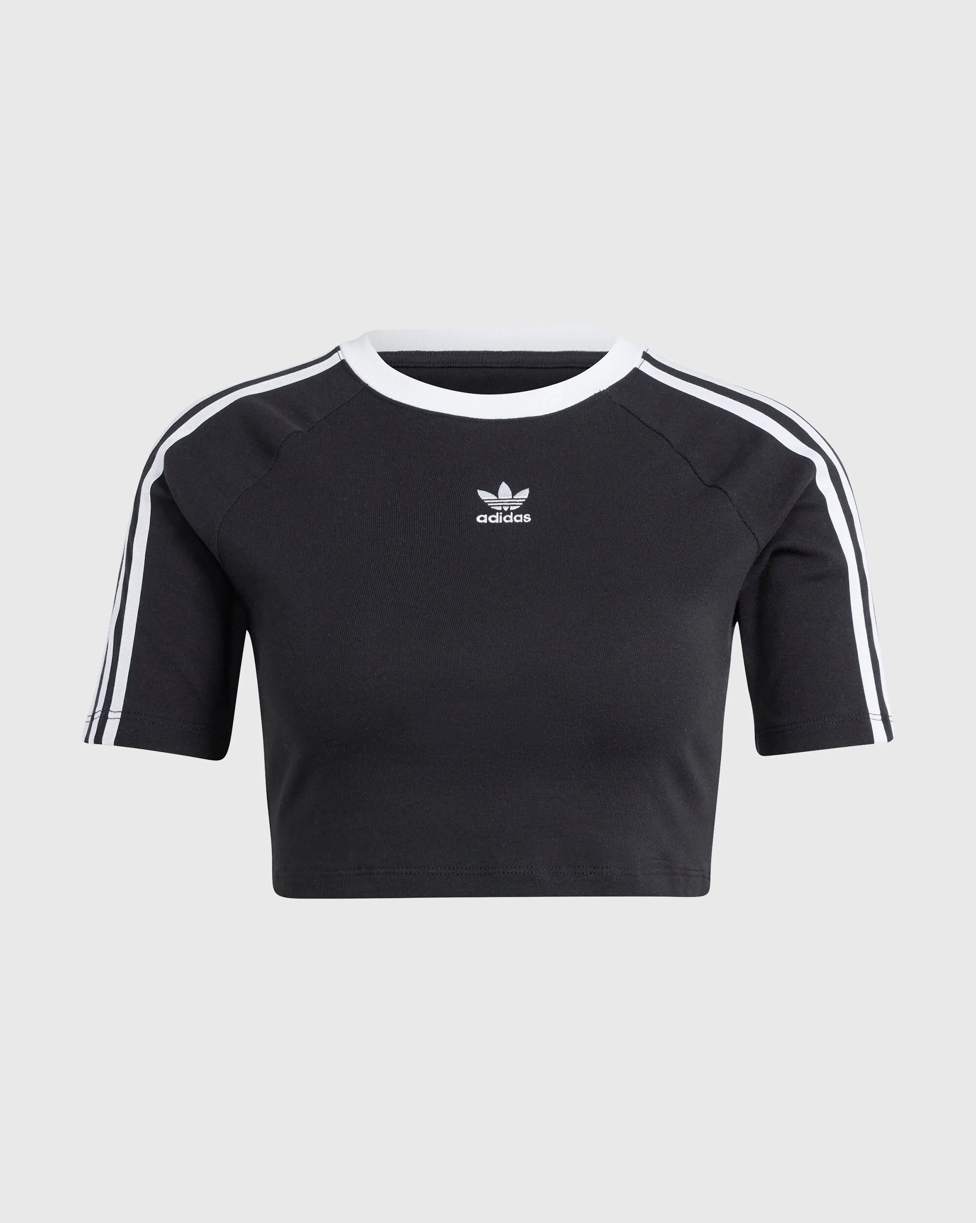 Adidas Originals T-Shirt 3-Stripes Baby Nero Donna