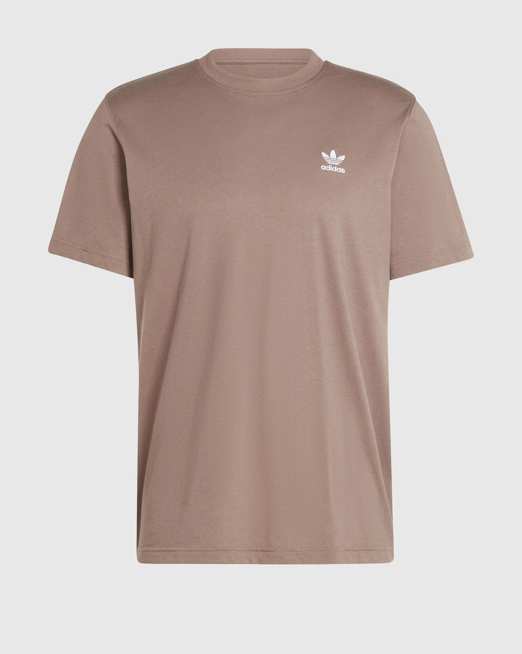 Adidas Originals T-Shirt Trefoil Essentials Marrone Uomo