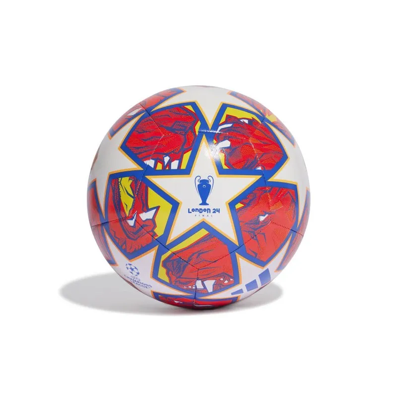 ADIDAS PALLONE UCL TRAINING LONDON 24 CHAMPIONS LEAGUE 2024 - SIZE 5 - WHITE/GLOW BLUE/FLASH ORANGE