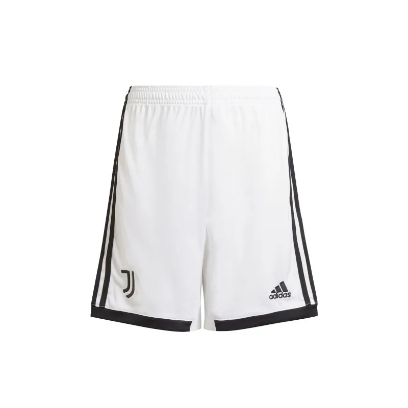 ADIDAS PANTALONCINO JUVENTUS 2022/23 BAMBINO RAGAZZO UFFICIALE HOME - JUVE H SHO Y - BIANCO/NERO