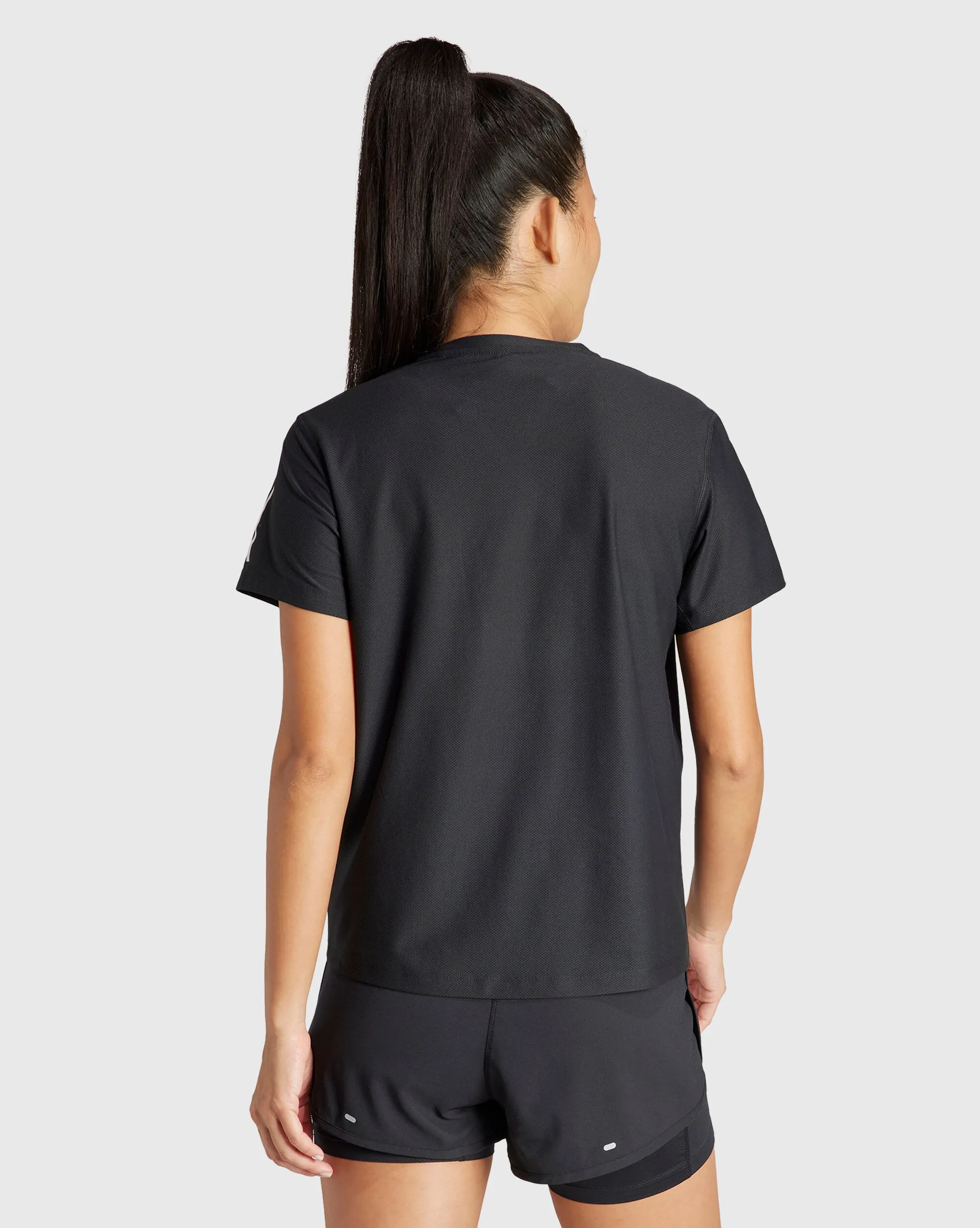 Adidas T-Shirt Own the Run Nero Donna