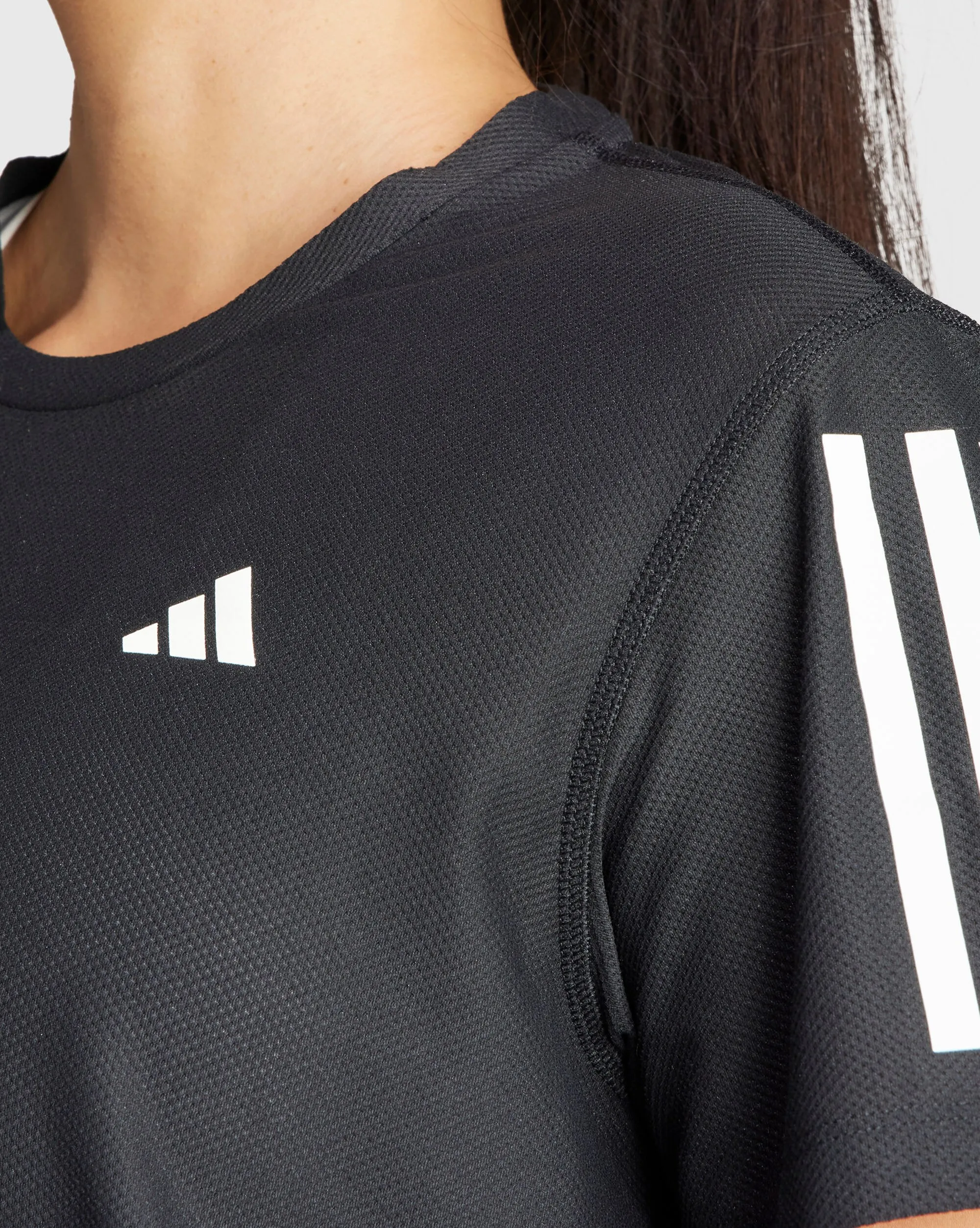 Adidas T-Shirt Own the Run Nero Donna