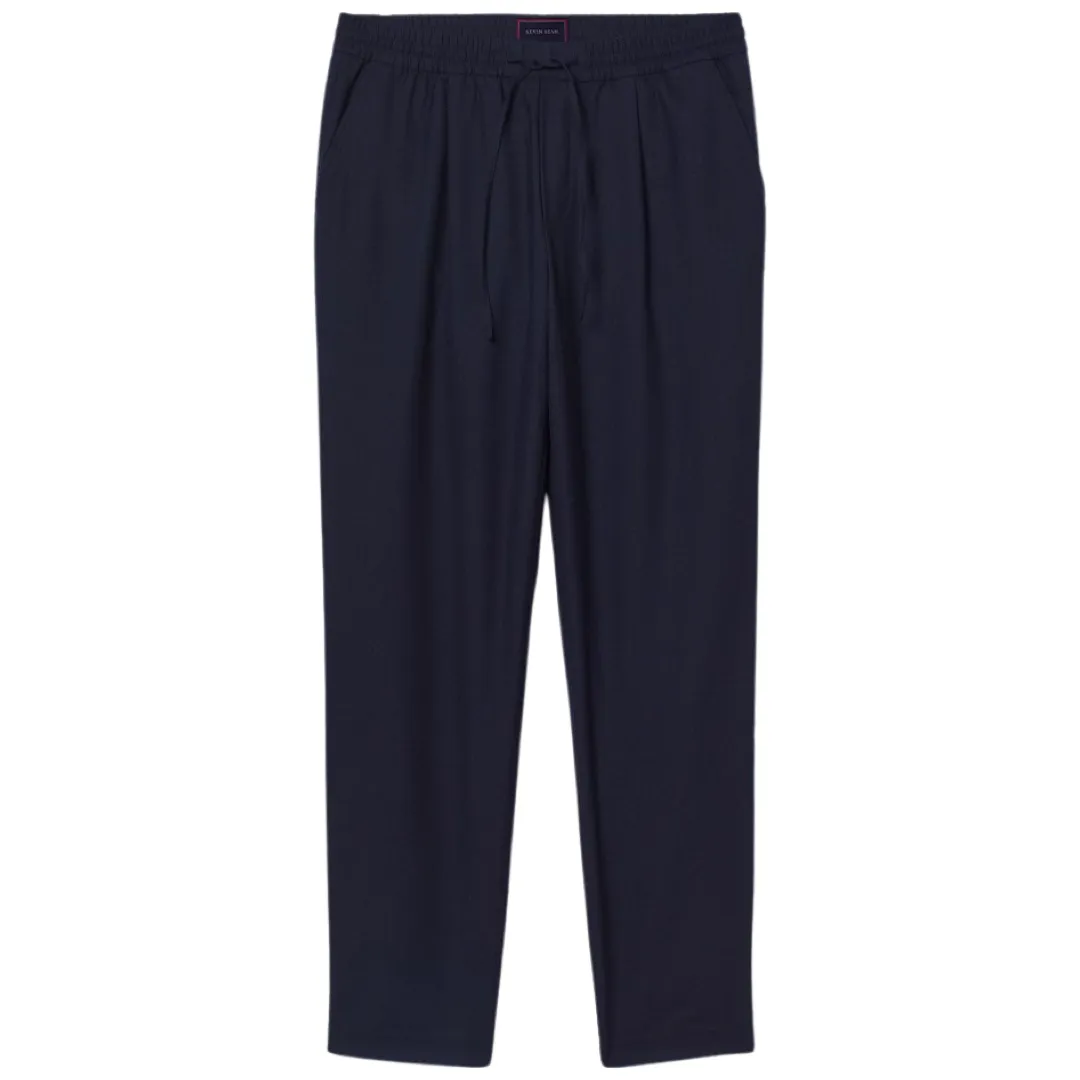 ANGELO LIGHTWEIGHT WOOL DRAWSTRING TROUSERS (Made to Order)