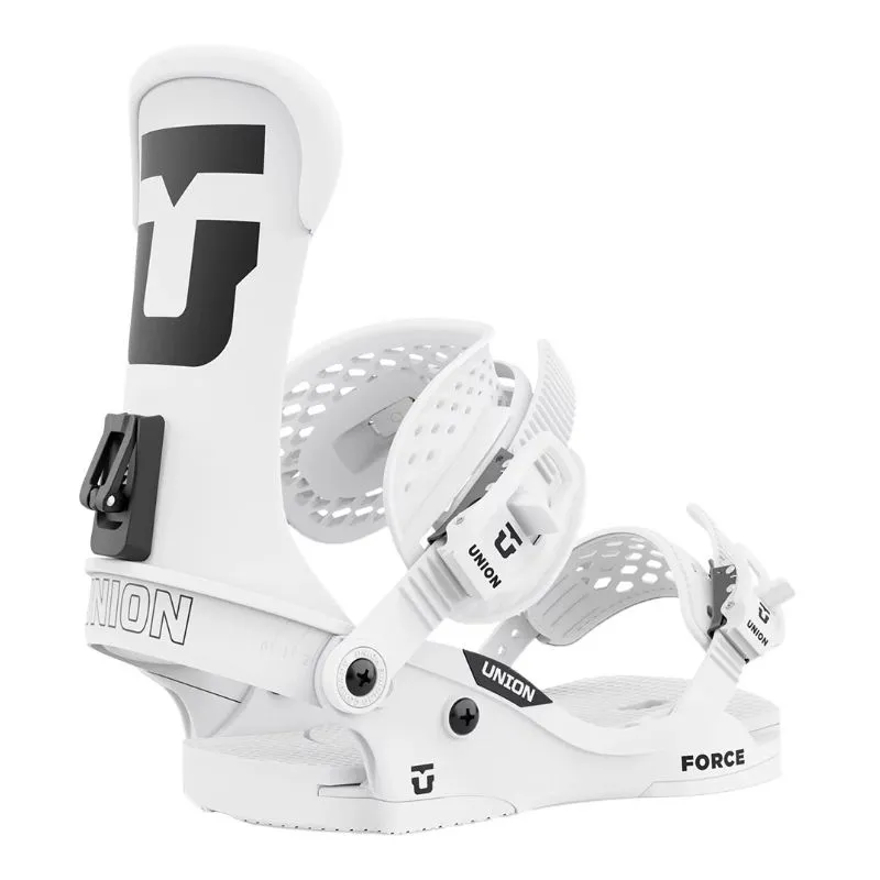 Attacco da snowboard Union FORCE CLASSIC LOGO (BIANCO)