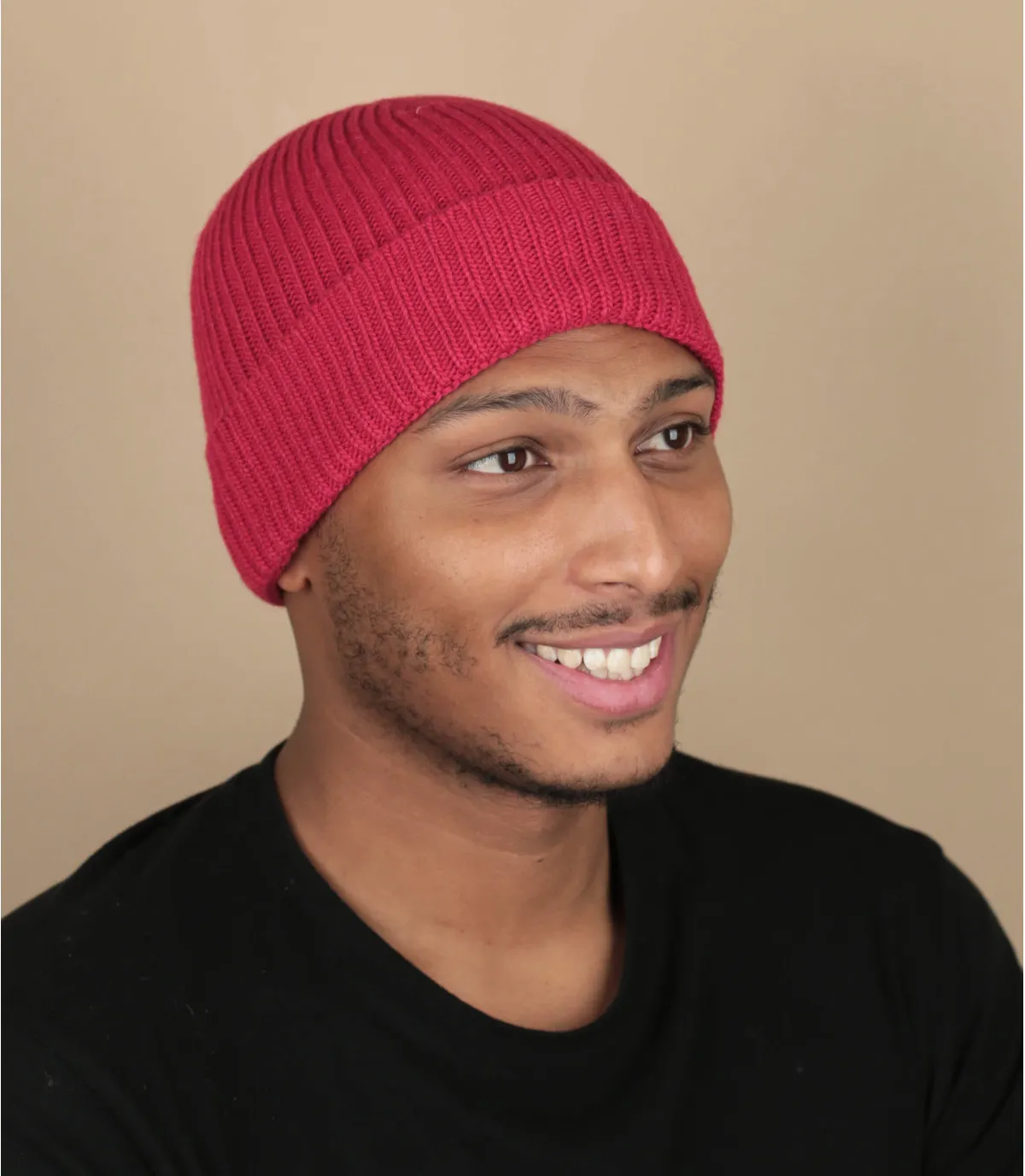 berretto francese rosso  Made in France Beanie Ecovero red     