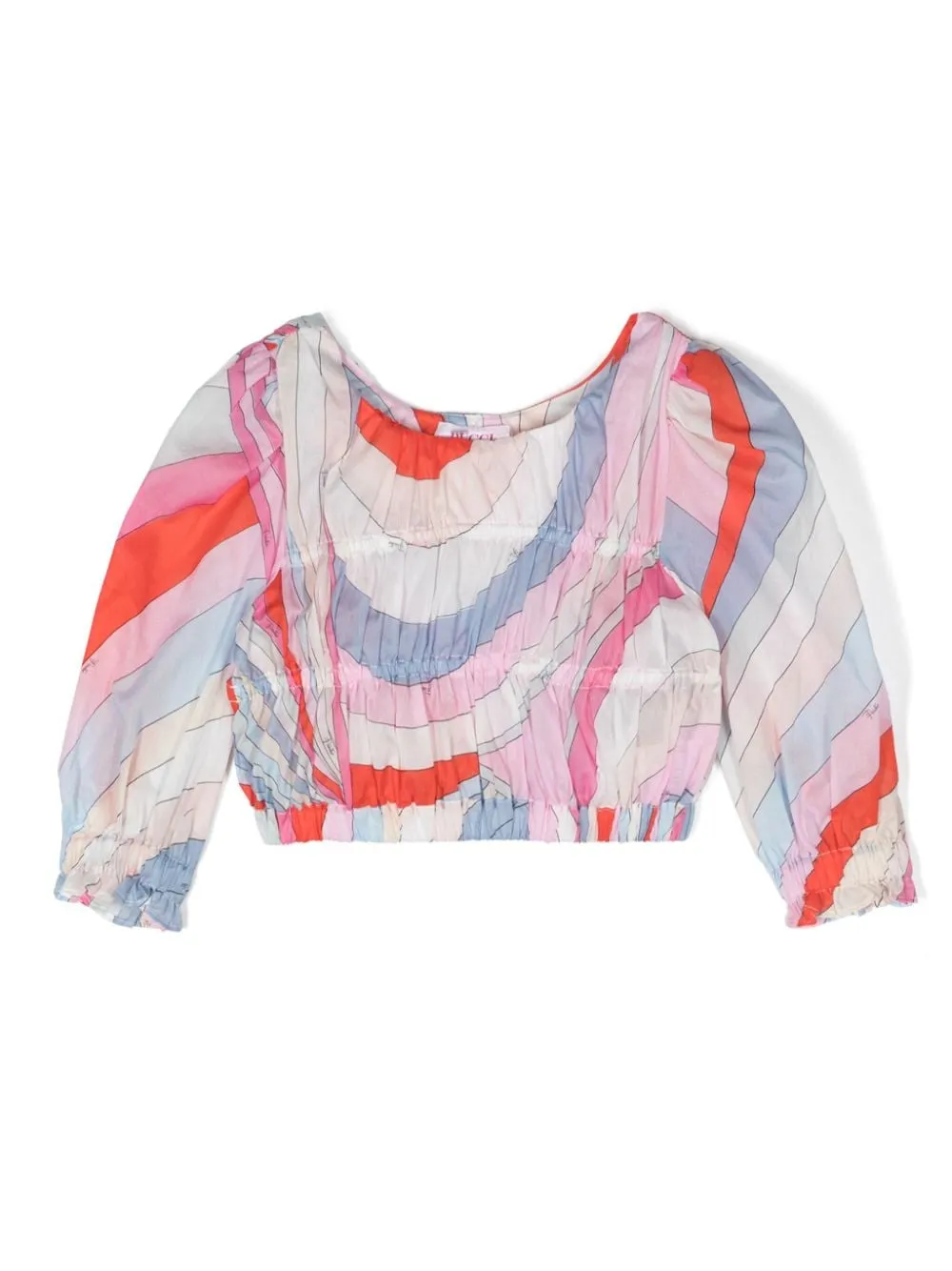 Blusa con stampa iride