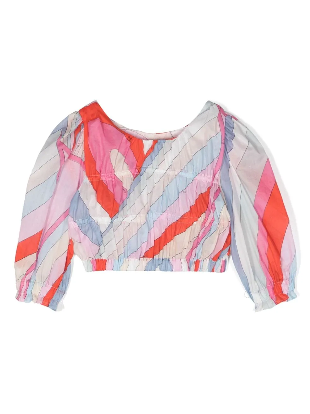 Blusa con stampa iride