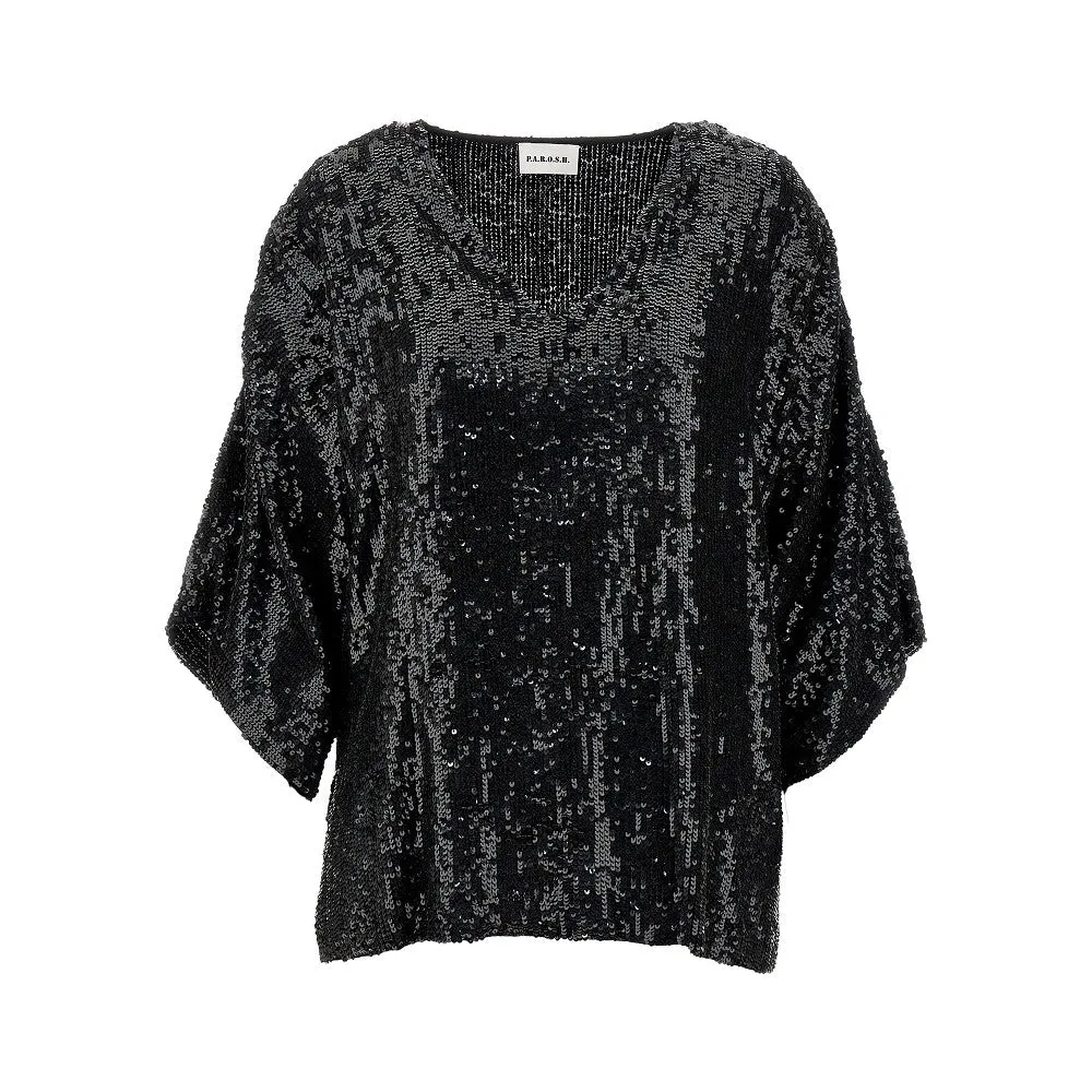 Blusa in paillettes