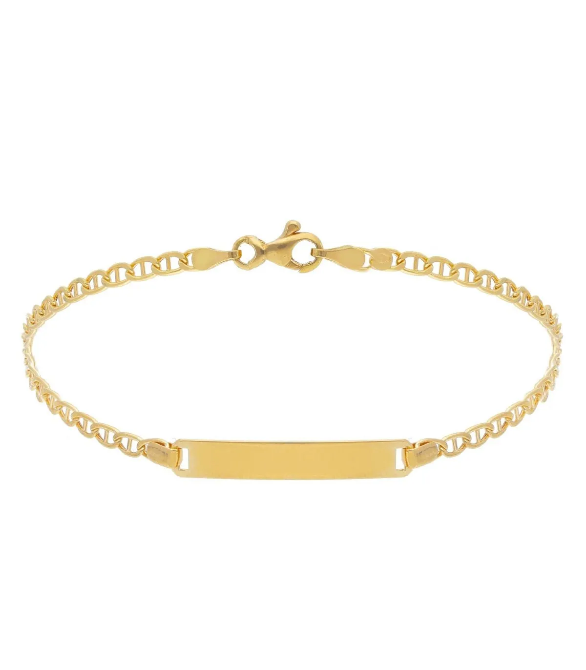 Bracciale Targhetta Oro Giallo 18kt