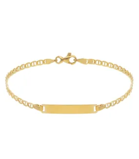 Bracciale Targhetta Oro Giallo 18kt