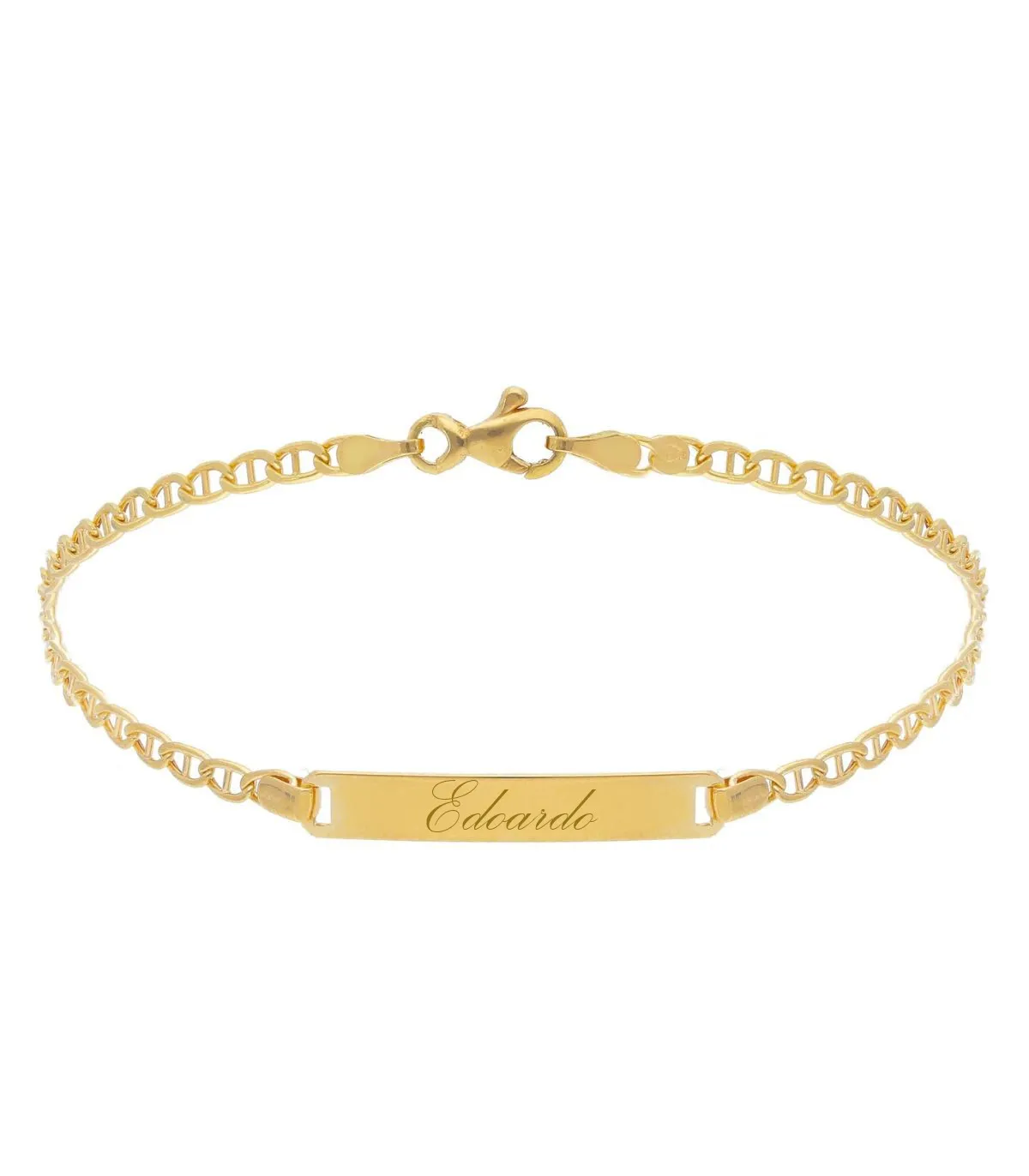 Bracciale Targhetta Oro Giallo 18kt