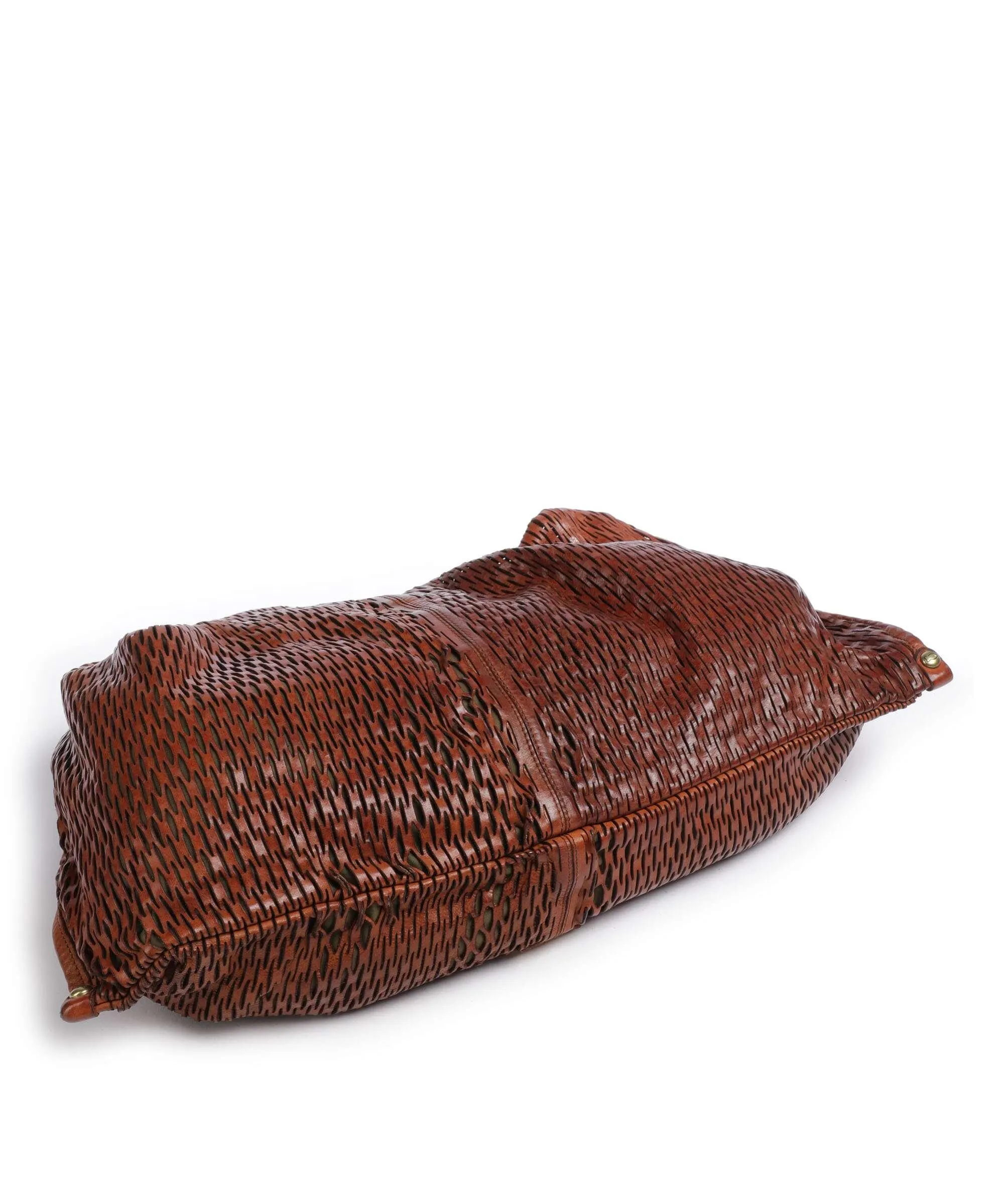  Campomaggi Borsa hobo pelle di vacchetta grana cognac  