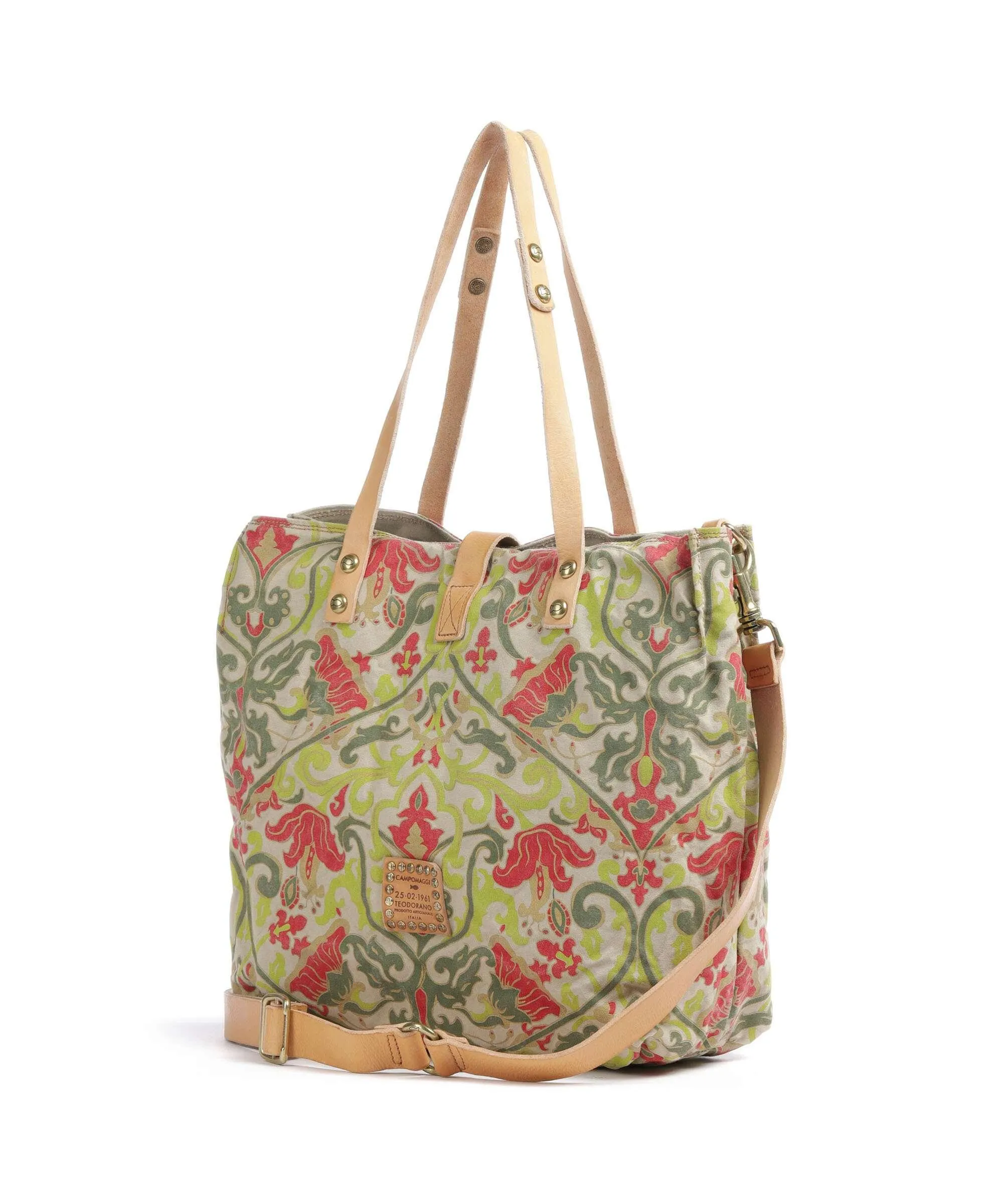  Campomaggi Borsa shopper tela multicolore  