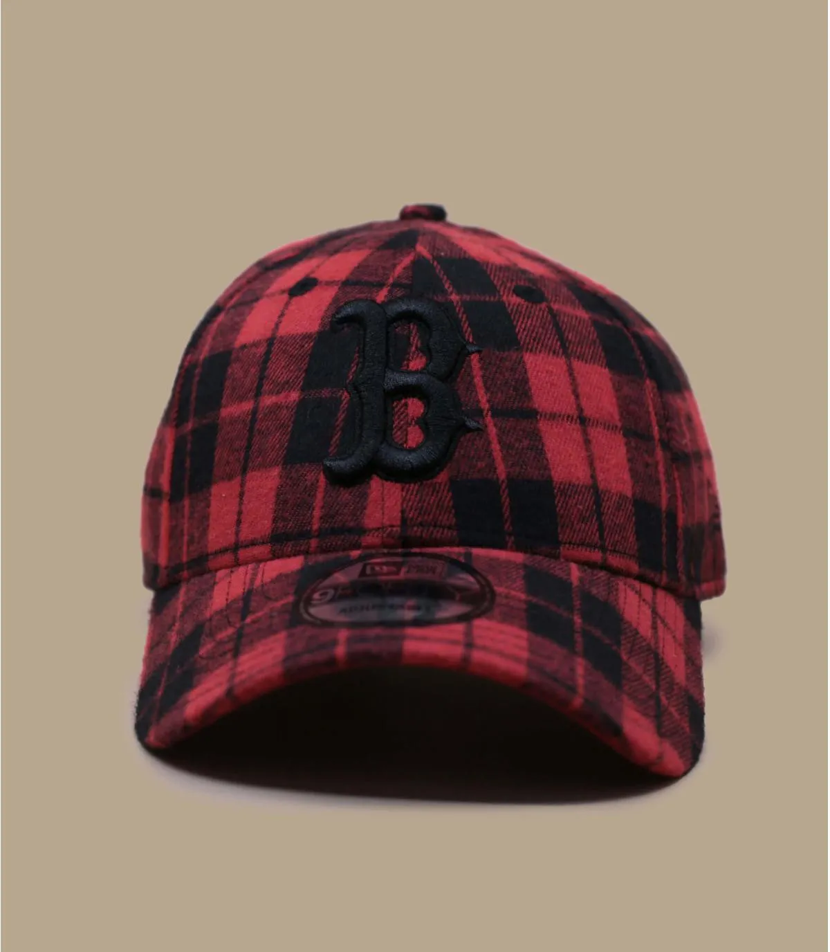 cappellino boston rosso quadriPlaid 9Forty Boston scarlet     