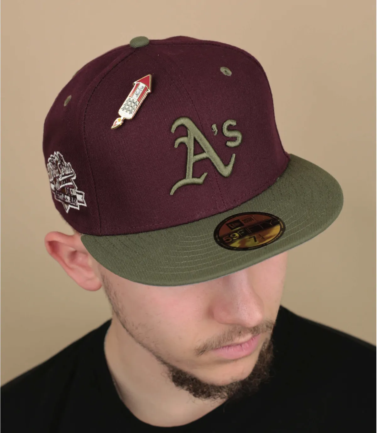 Cappellino oakland athletic rosso  MLB WS Trail Mix 5950 Athletics     