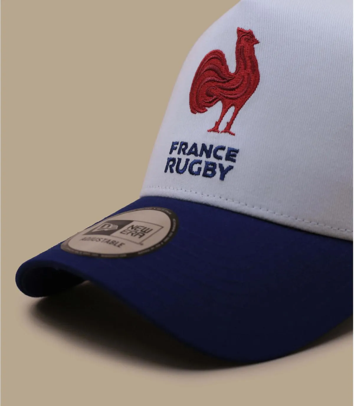 Cappellino trucker blu navy gallo rosso FFR  Cappellino   FFR Core Ef Trucker Co French Federation Of Rugby     