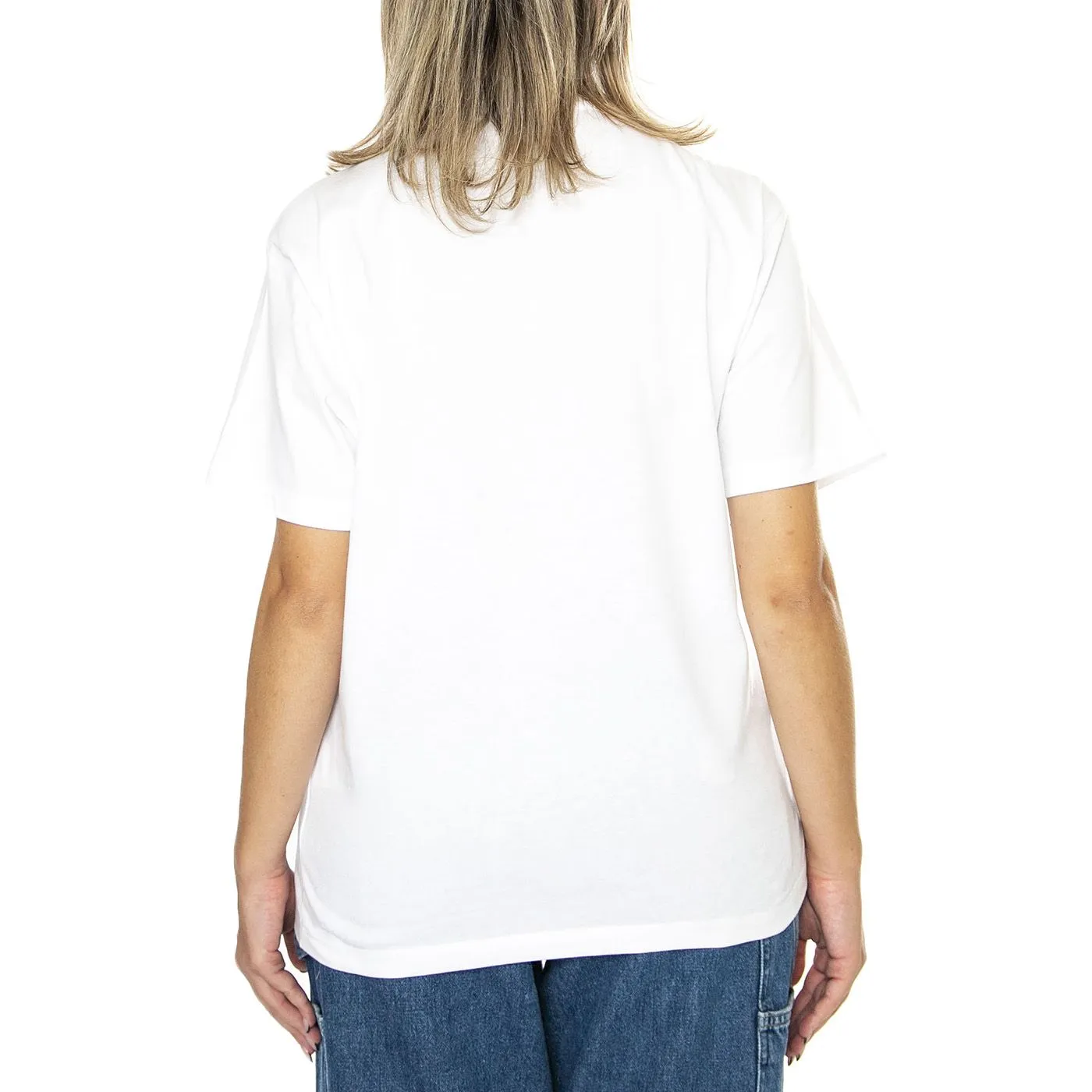 CARHARTT WIP W' S/S Pocket T-Shirt White - Maglietta Girocollo Donna Bianca    