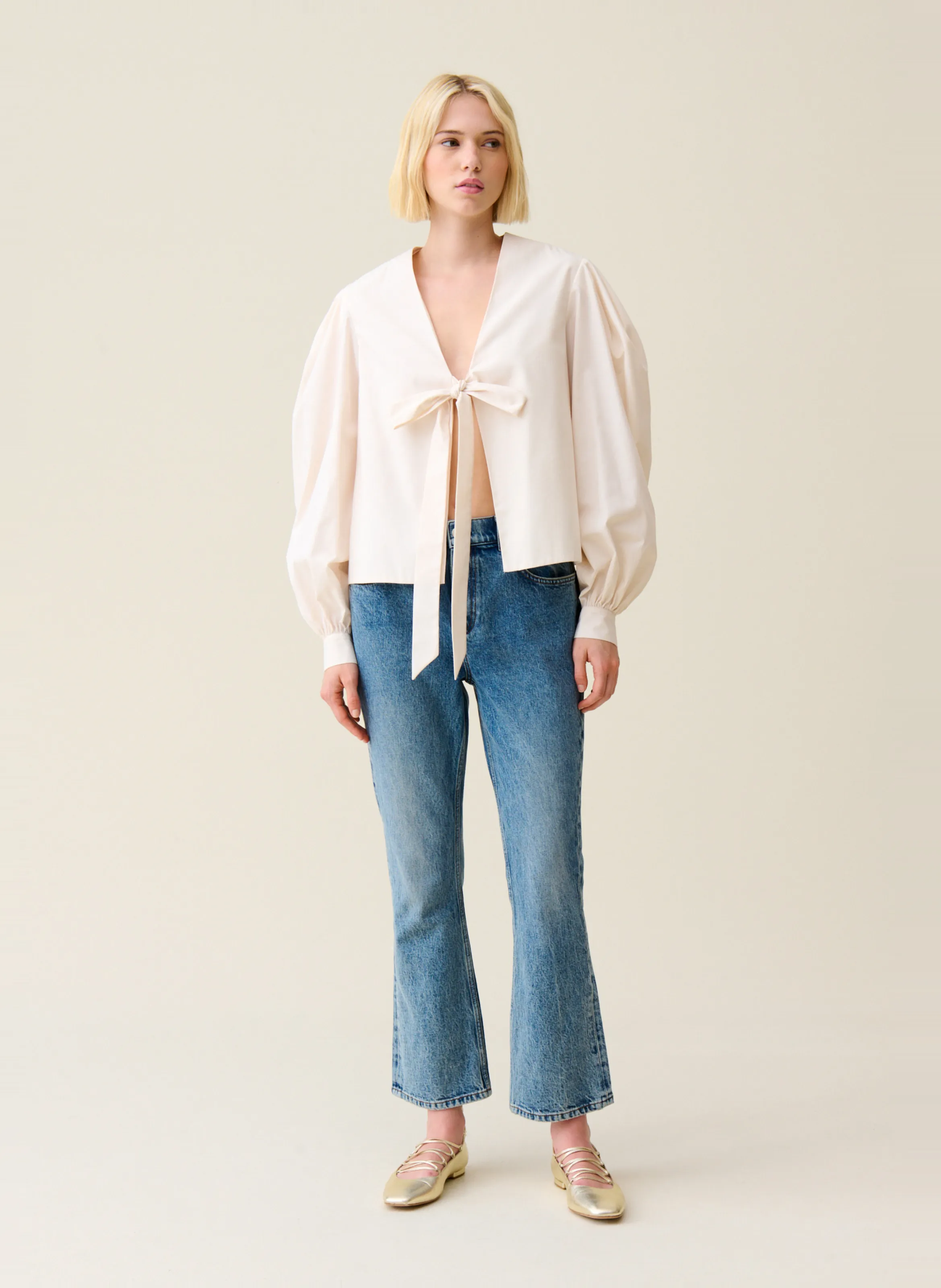  CLAUDIE PIERLOT   Blusa con scollo a V | Bianco