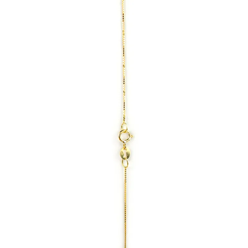 Collana angelo con zircone in oro giallo