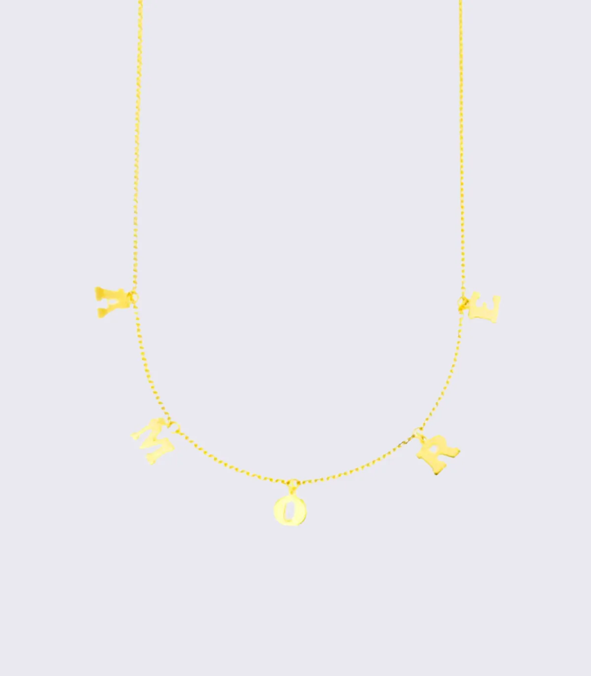 Collana Lettere Passanti Oro Giallo 9kt