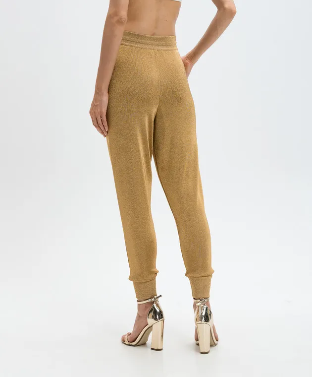 Coperni Joggers beige con lurex COPML120Y3001