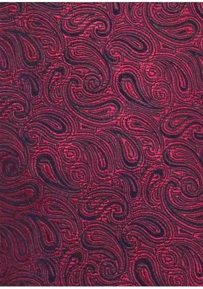 Cravatta paisley rosso ciliegia