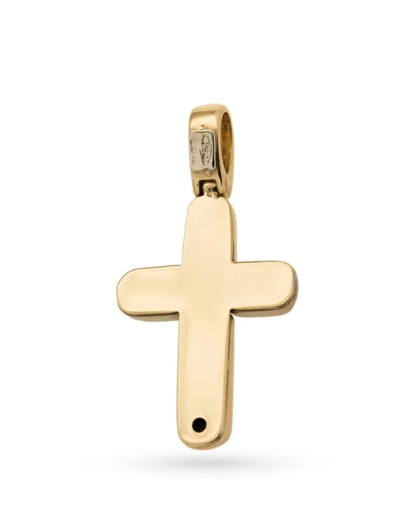 Croce in oro bianco e giallo 18kt