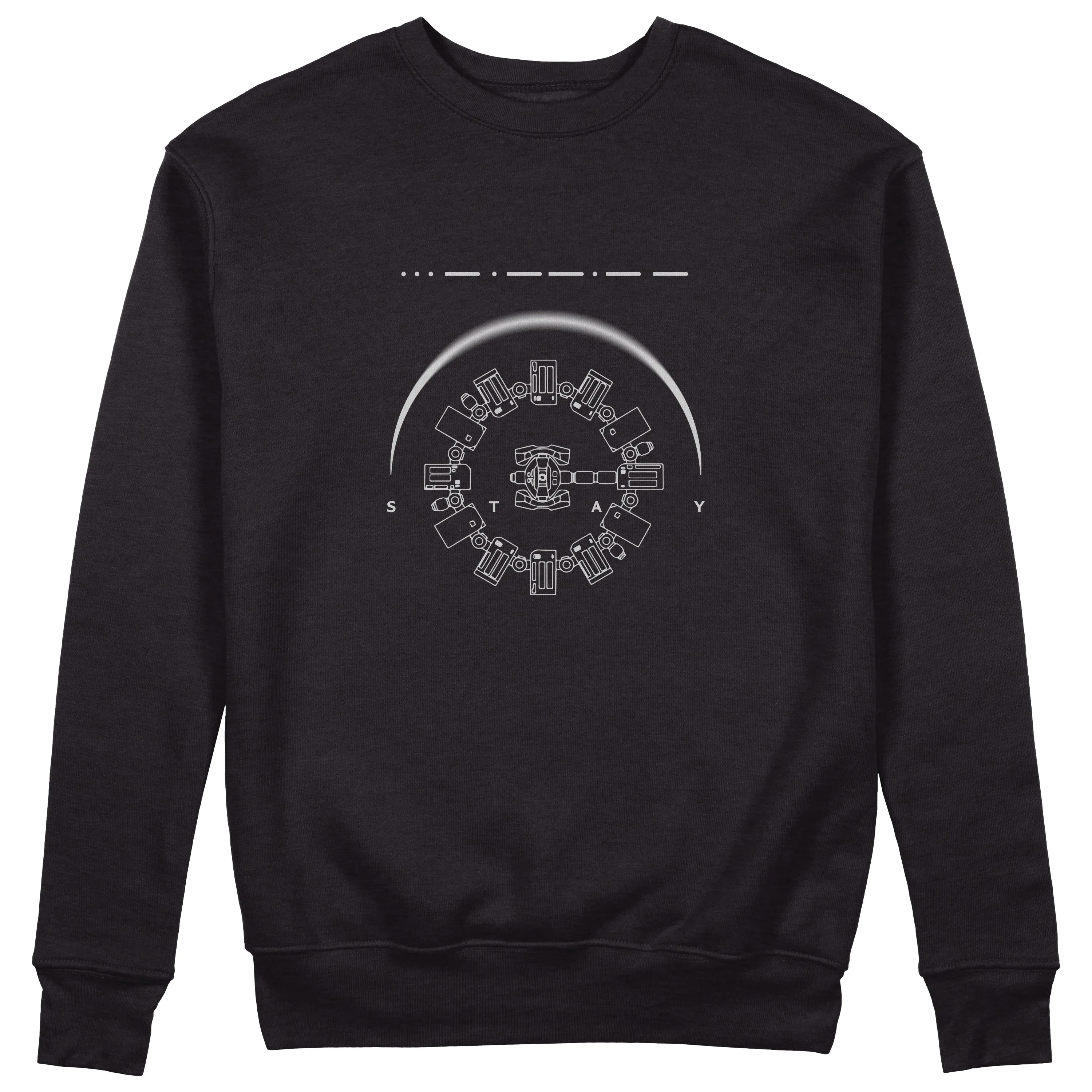 CUC Felpa Girocollo STAY - Interstellar- Space - movies  Unisex #chooseurcolor