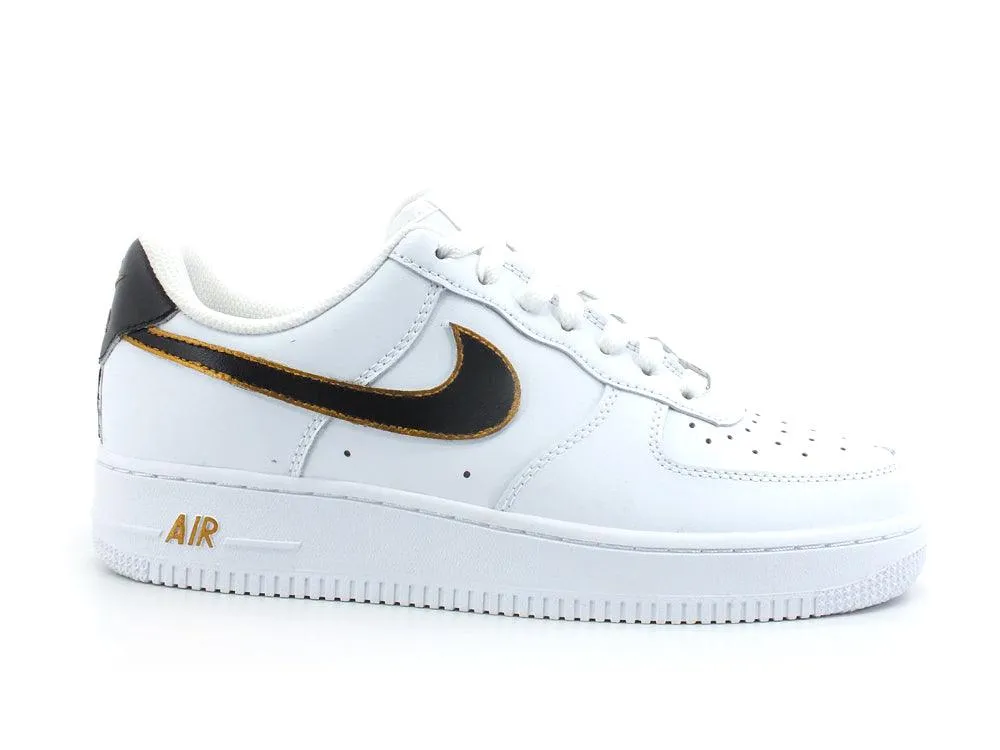 CUSTOM / Nike Air Force 1 Sneaker AF1 Gold Black CW2288-111