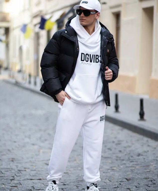 Dolce&Gabbana Joggers bianchi con stampa DGVIB3 GZ4EATG7K3G