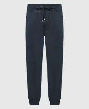 Dolce&Gabbana Joggers blu con patch logo GVXQHTG7F2G