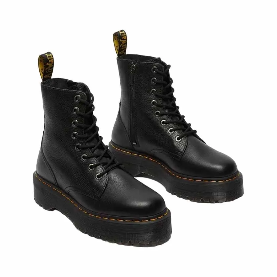 Dr. Martens stivale anfibio platform Jadon III pelle Pisa black