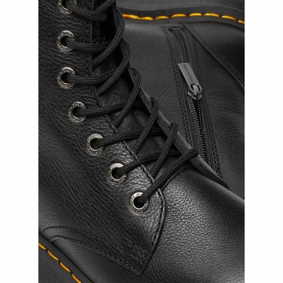 Dr. Martens stivale anfibio platform Jadon III pelle Pisa black