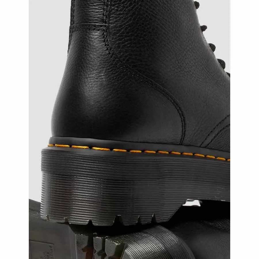 Dr. Martens stivale anfibio platform Jadon III pelle Pisa black