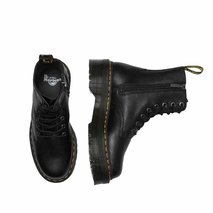 Dr. Martens stivale anfibio platform Jadon III pelle Pisa black