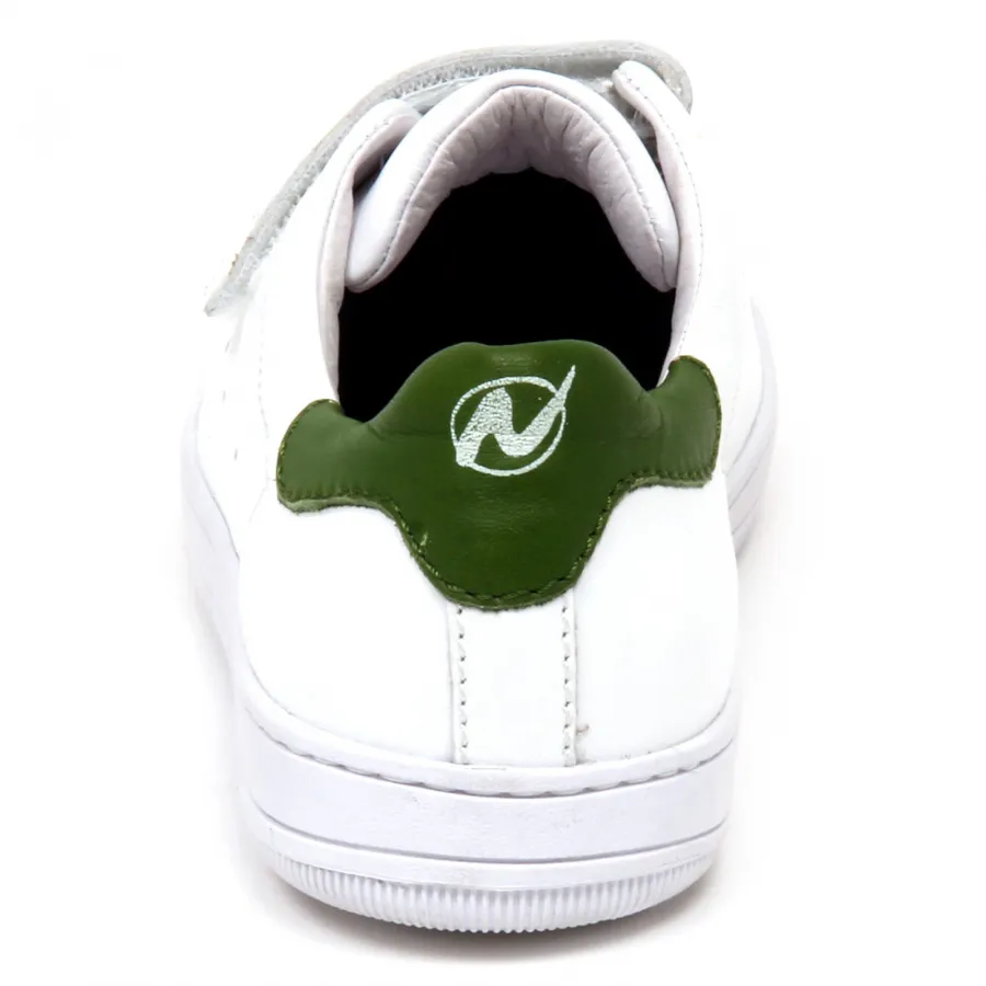 E9216 sneaker bimbo white/green NATURINO scarpe strappi shoe kid boy